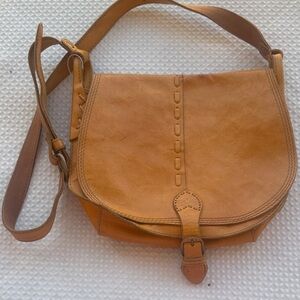 Lucky Brand Tan Leather Crossbody Bag